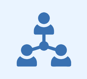 Icon representing a professional network