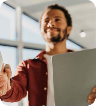 Smiling professional